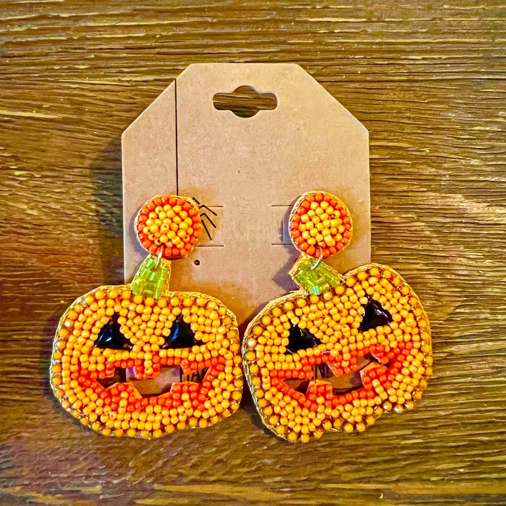 New! Pumpkin earrings NWT